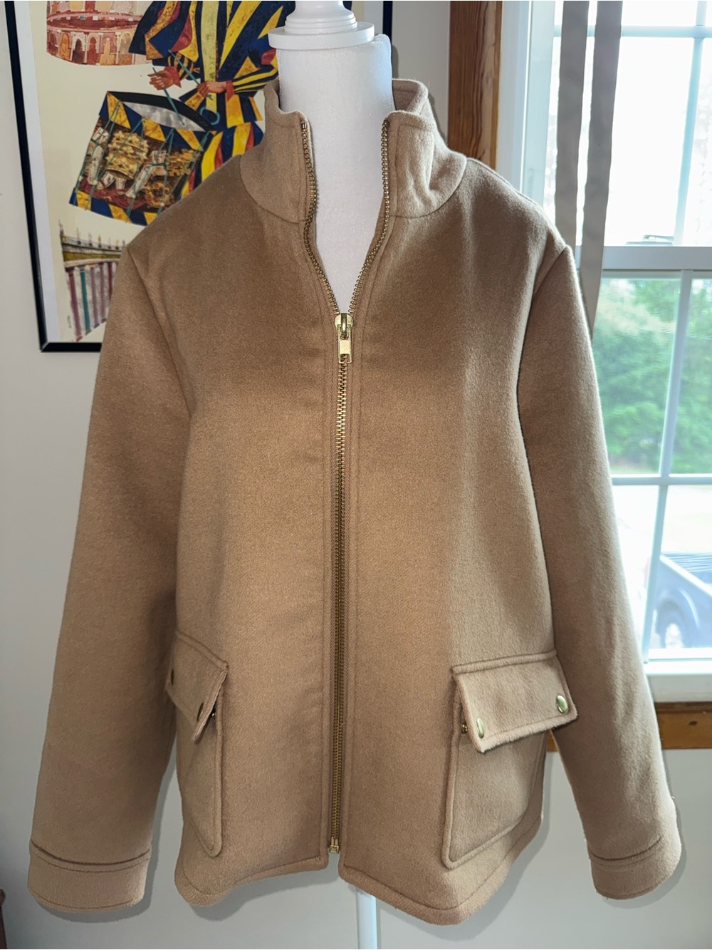 Joie Wool Blend Zip-Up Jacket